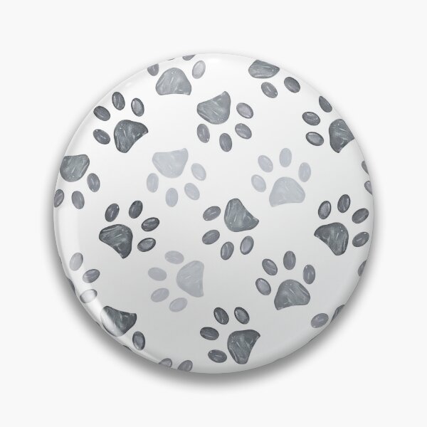 Item preview, Grey Sketched Paw Print Seamless Pattern designed and sold by GiaoCalonas.