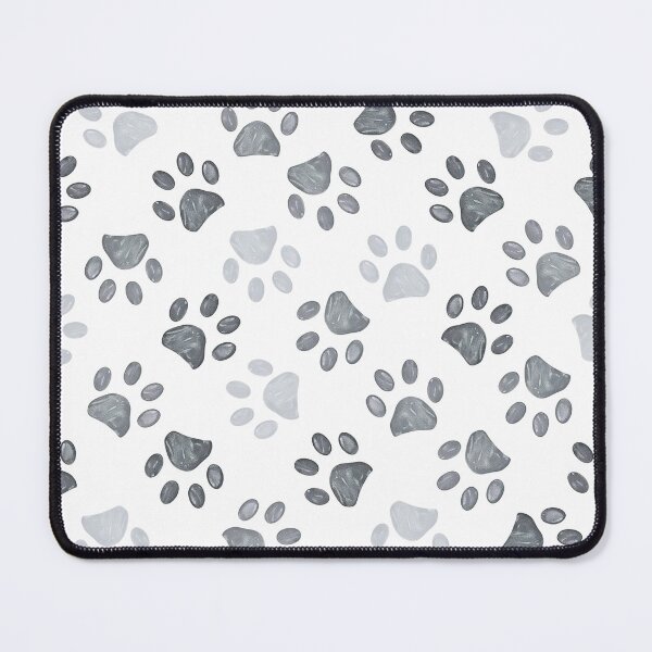 Item preview, Grey Sketched Paw Print Seamless Pattern designed and sold by GiaoCalonas.