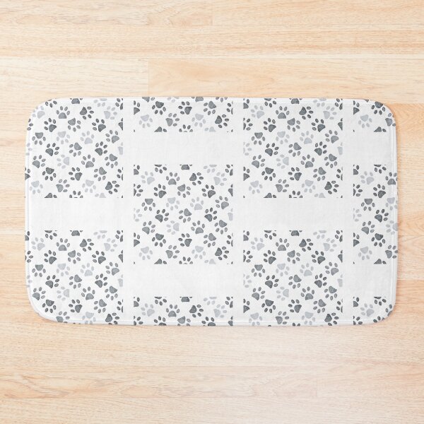 Item preview, Grey Sketched Paw Print Seamless Pattern designed and sold by GiaoCalonas.