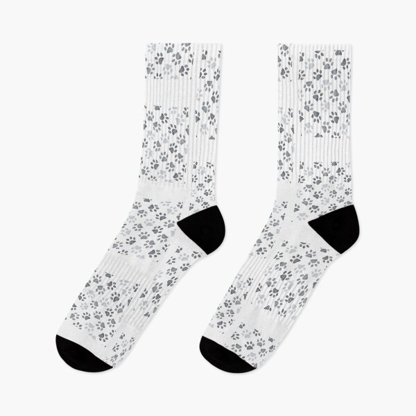 Item preview, Grey Sketched Paw Print Seamless Pattern designed and sold by GiaoCalonas.