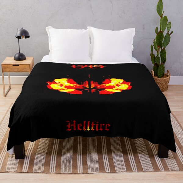 Item preview, Red Typography Black Metal Hellfire designed and sold by nerdyygraphic.