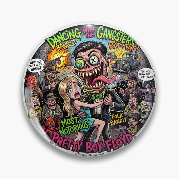 Artikelvorschau, Dancing with the Gangsters - Pretty Boy Floyd entworfen und verkauft von Sticker My Ass.
