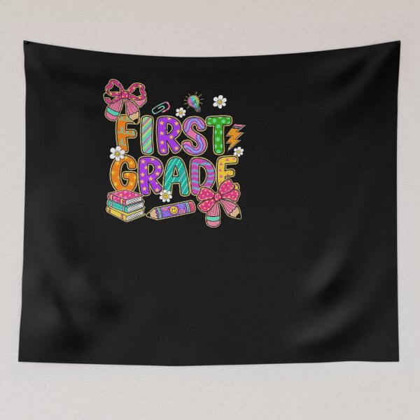 Item preview, Cute Colorful First Grade Girls Back to School designed and sold by KroghDs.