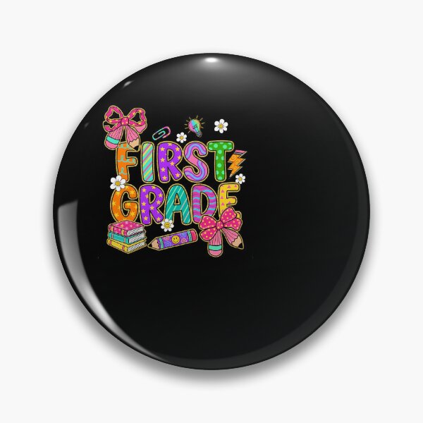 Item preview, Cute Colorful First Grade Girls Back to School designed and sold by KroghDs.