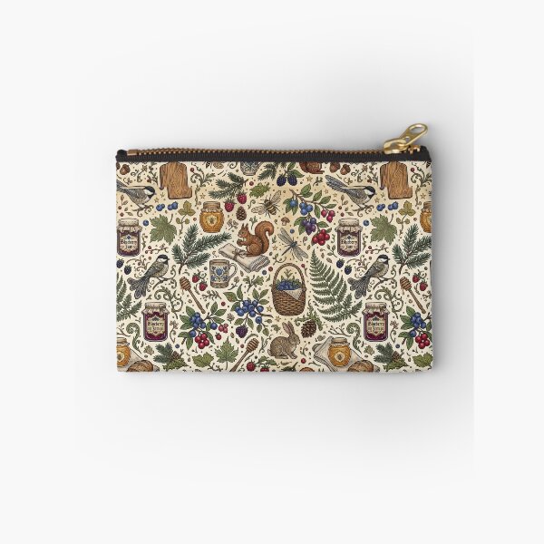 Item preview, Vintage Medieval Woodcut Forest Animals & Wildflowers Print designed and sold by OpenDreamArts.