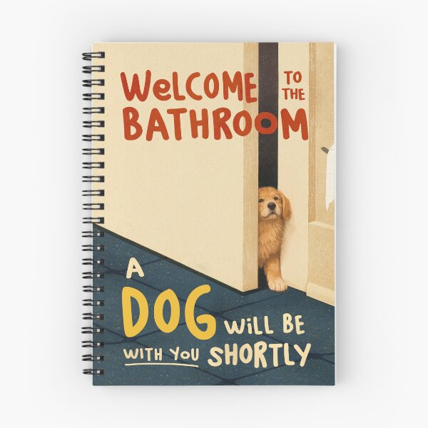 Item preview, Welcome to the Bathroom Funny Dog designed and sold by LanaMeyers.