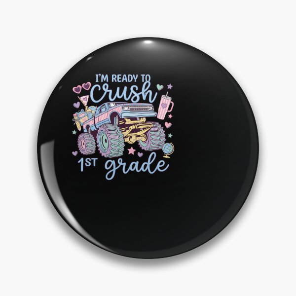 Item preview, Cute Girls 1st Grade Monster Truck Back to School designed and sold by KroghDs.