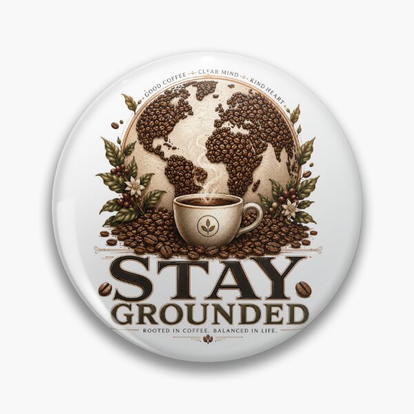 Item preview, Stay Grounded Coffee Bean Design designed and sold by pradeepvisuals.