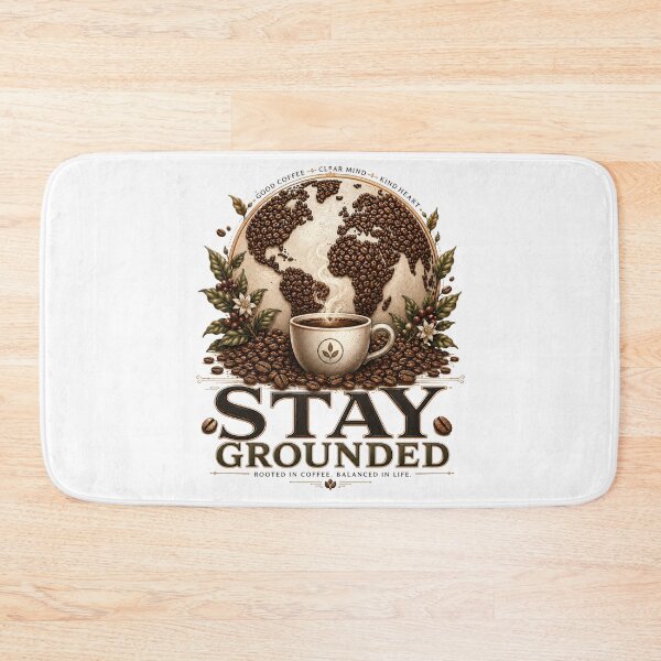 Item preview, Stay Grounded Coffee Bean Design designed and sold by pradeepvisuals.