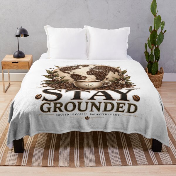 Item preview, Stay Grounded Coffee Bean Design designed and sold by pradeepvisuals.