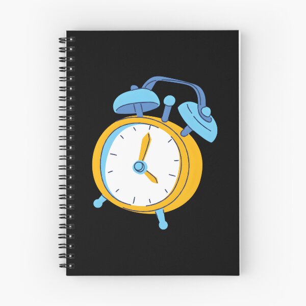 Item preview, Cute Retro Ringing Alarm Clock Yellow and Blue Kawaii Sticker designed and sold by FestivityFinds.