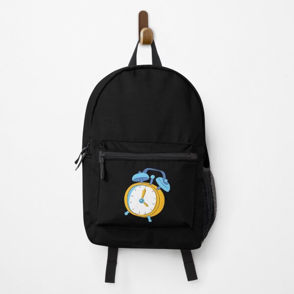 Item preview, Cute Retro Ringing Alarm Clock Yellow and Blue Kawaii Sticker designed and sold by FestivityFinds.