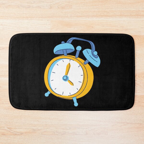 Item preview, Cute Retro Ringing Alarm Clock Yellow and Blue Kawaii Sticker designed and sold by FestivityFinds.