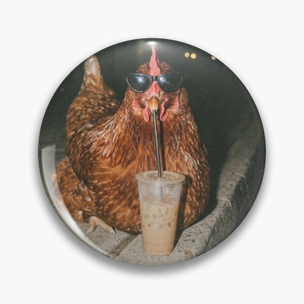 Item preview, Chicken Drinking Iced Coffee designed and sold by PontiaGudam.