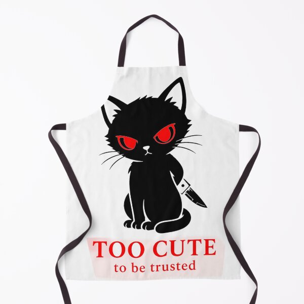 Item preview, Too Cute To Be Trusted Evil Cat designed and sold by Mystic & Celestial Art.