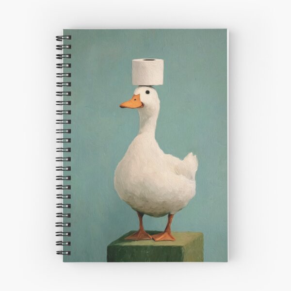 Item preview, Duck with Toilet Paper Hat designed and sold by LanaMeyers.
