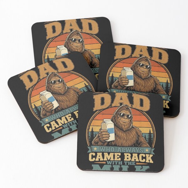 Item preview, Funny Bigfoot Just A Dad Who Always Came Back With The Milk Retro designed and sold by haitrieuic96.
