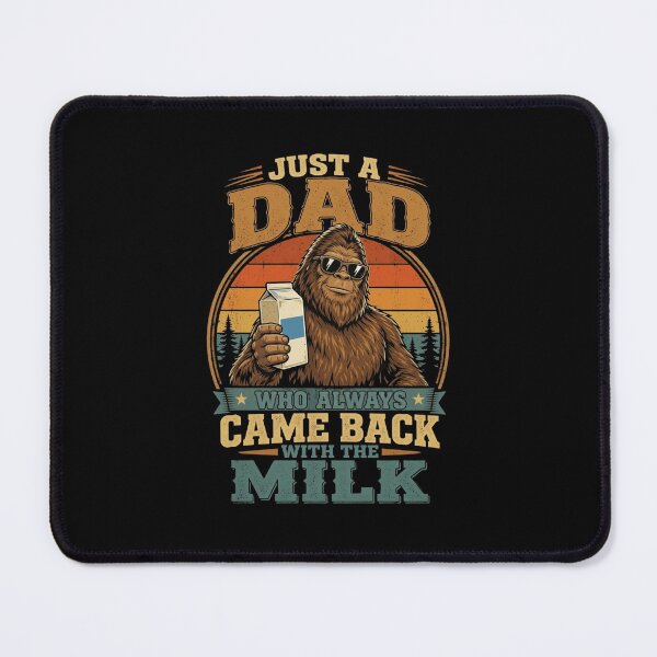 Item preview, Funny Bigfoot Just A Dad Who Always Came Back With The Milk Retro designed and sold by haitrieuic96.