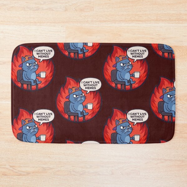 Item preview, Frustrated cat: I can't live without memes designed and sold by Purpleclomb.