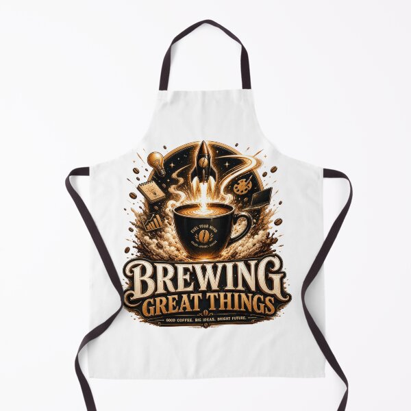 Item preview, Brewing Great Things Coffee Motivation designed and sold by pradeepvisuals.