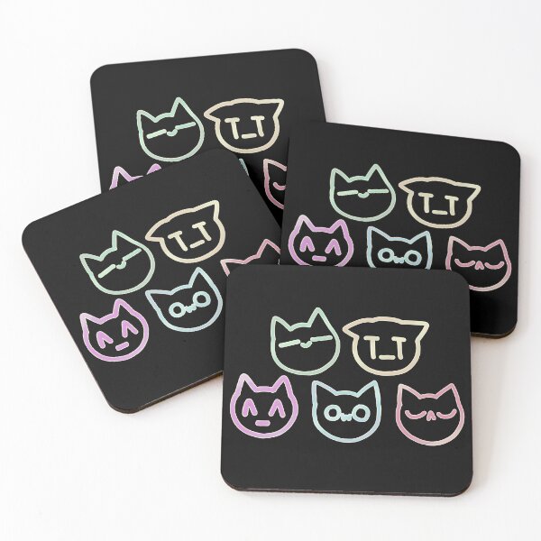 Item preview, Kaomoji Cats Different Moods designed and sold by Deep Descent.