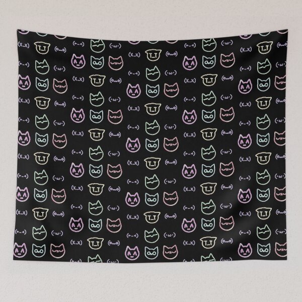 Item preview, Kaomoji Cats Different Moods designed and sold by Deep Descent.