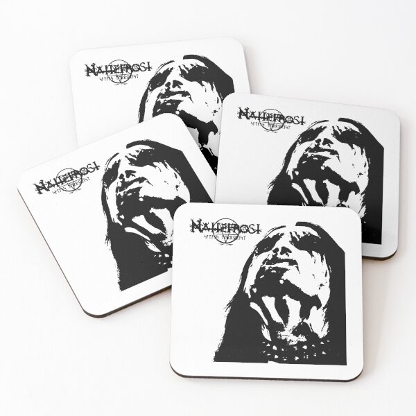 Item preview, Black Metal Typography With Face Silhouette designed and sold by billiasbros.