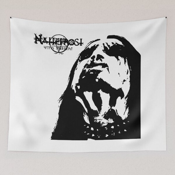 Item preview, Black Metal Typography With Face Silhouette designed and sold by billiasbros.