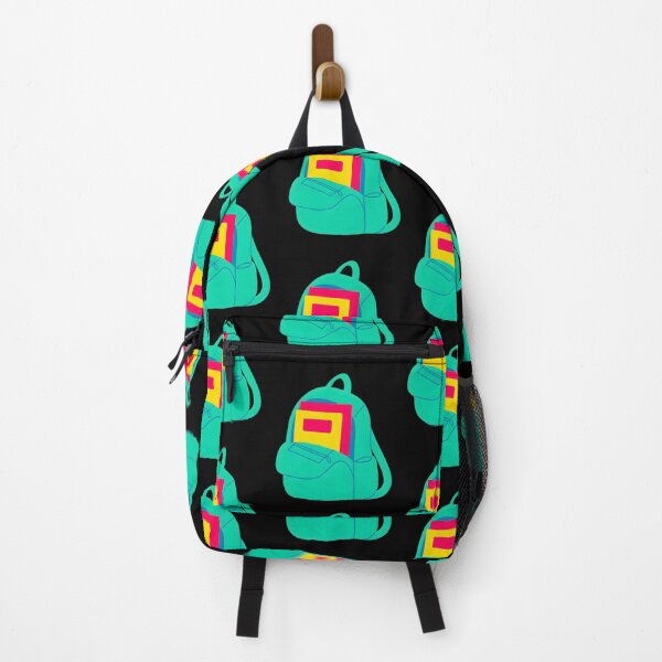 Item preview, Cute Bright Teal Backpack with Yellow Notebook School Sticker designed and sold by FestivityFinds.