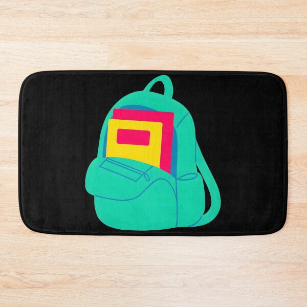 Item preview, Cute Bright Teal Backpack with Yellow Notebook School Sticker designed and sold by FestivityFinds.