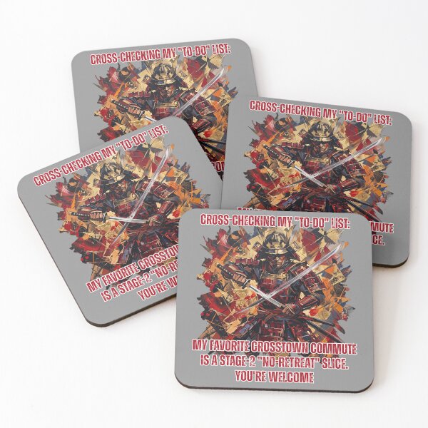 Item preview, Funny Samurai To Do List Crosstown Commute Art designed and sold by rich-moda.