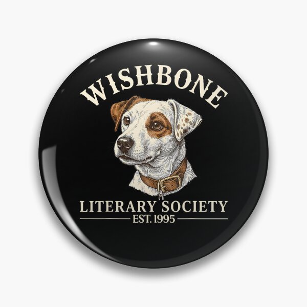 Item preview, Wishbone Literary Society Est 1995 Dog Reader Vintage designed and sold by Apparel-Vortex.