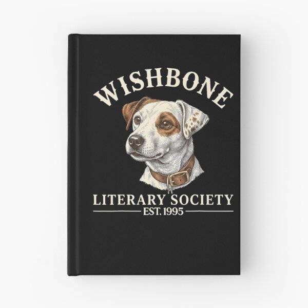 Item preview, Wishbone Literary Society Est 1995 Dog Reader Vintage designed and sold by Apparel-Vortex.