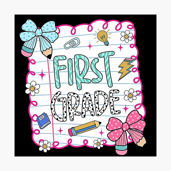 Item preview, Cute Coquette First Grade Girls Back to School designed and sold by KroghDs.
