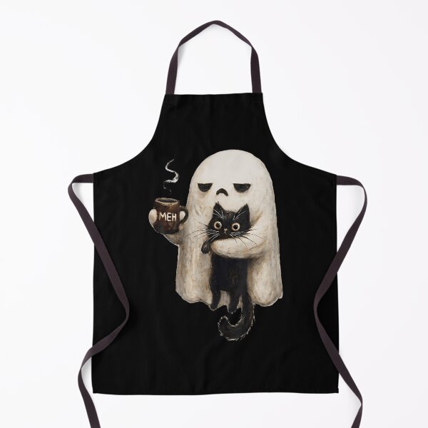 Item preview, Ghost Cat Spooky Black Cat Funny Halloween Coffee Lover designed and sold by Apparel-Vortex.