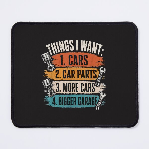 Item preview, Funny Car Lover Things I Want Cars Car Parts Bigger Garage Gift designed and sold by kiralynstration.
