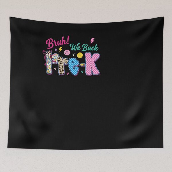 Item preview, Funny Bruh We Back Pre-K Back to School designed and sold by KroghDs.
