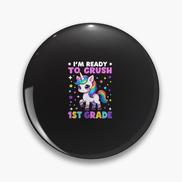 Item preview, I'm Ready to Crush First Grade Cute Unicorn First Day of School designed and sold by kiralynstration.