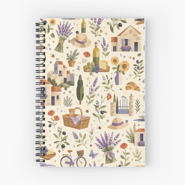 Item preview, Cubist French Provence Pattern | Lavender Picnic Seamless Botanical Repeat designed and sold by OpenDreamArts.