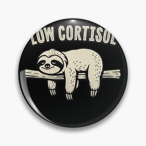 Item preview, Low Cortisol Sloth Funny Stress Relief Retro Meme designed and sold by haitrieuic96.
