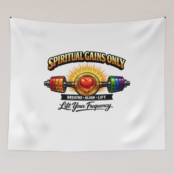 Item preview, Spiritual Gains Only Heart Barbell designed and sold by Dresut.
