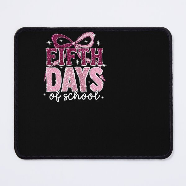 Item preview, Pink Coquette Bow Fifth Day of School Girls designed and sold by KroghDs.