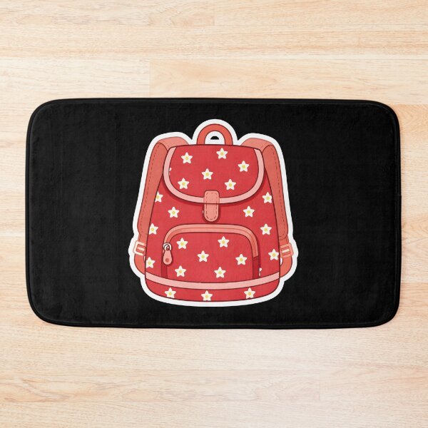 Item preview, Cute Red Floral Backpack Daisy Pattern Kawaii Sticker designed and sold by FestivityFinds.