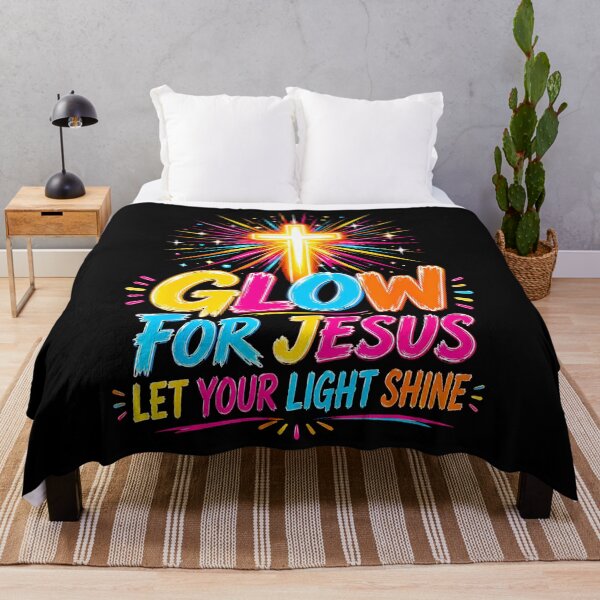 Item preview, Let Your Light Shine For Jesus Christian Faith Cross Bright designed and sold by Apparel-Vortex.