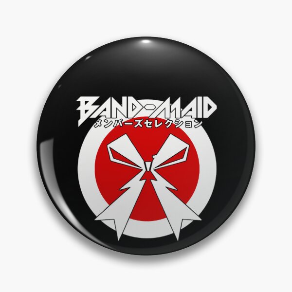 Item preview, Emblem Featuring A Sharp White Hair Bow Motif On A Bright designed and sold by PitStop01.