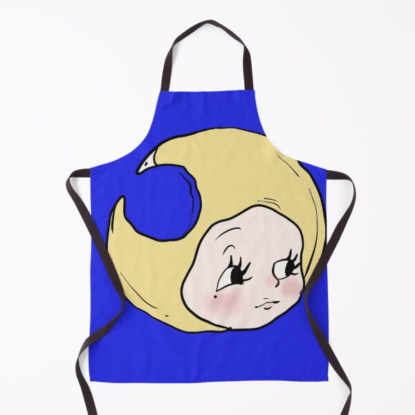 Item preview, Vintage Kewpie Crescent Moon Baby Mascot designed and sold by LilyCreateArt.