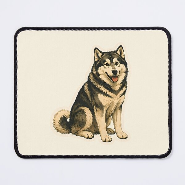 Item preview, Alaskan Malamute Watercolor designed and sold by ChemicalXShop.