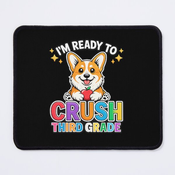 Item preview, I'm Ready to Crush Third Grade Cute Corgi Dog Back to School Sticker designed and sold by haitrieuic96.