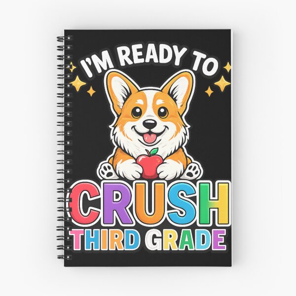 Item preview, I'm Ready to Crush Third Grade Cute Corgi Dog Back to School Sticker designed and sold by haitrieuic96.