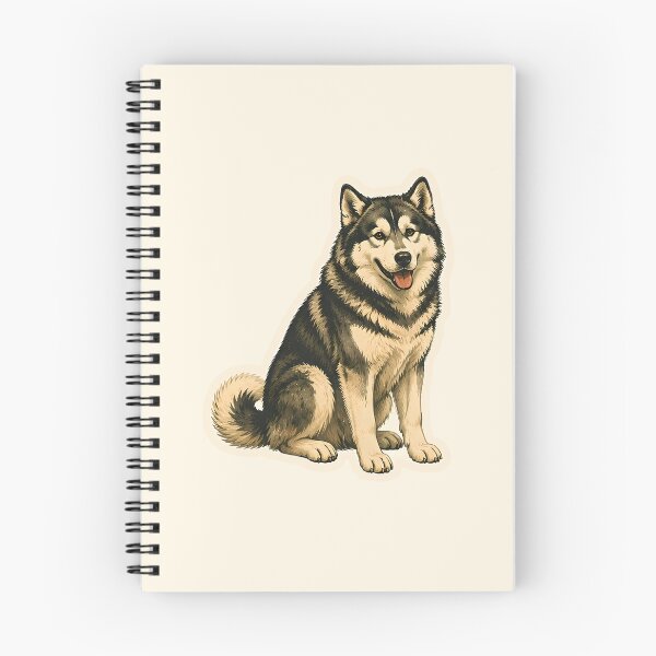 Item preview, Alaskan Malamute Watercolor designed and sold by ChemicalXShop.